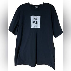 Think Geek The Element of Surprise Cotton Graphic Science Tee Size XL‎ Black